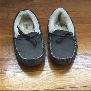 Grey UGG moccasins